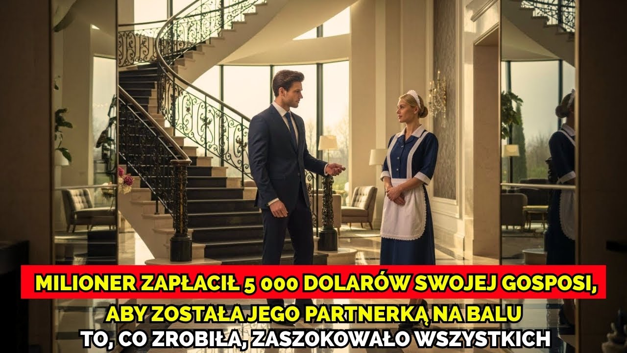 Milioner dał 5000 dolarów gosposi za towarzystwo na balu, a jej czyn zaszokował wszystkich.