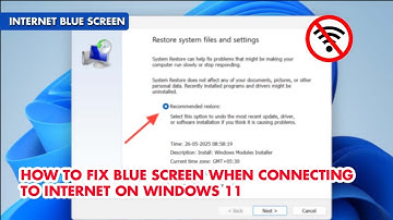 How to Fix Blue Screen Issue When Connecting to Internet on Windows 11 | Blue Screen Problem