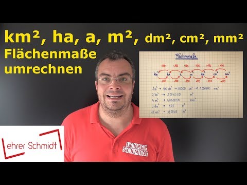 Video: Wie Rechnet Man Quadratmillimeter In Quadratmeter Um