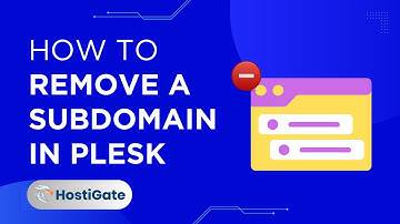 How to remove a subdomain in Plesk | Hexraa