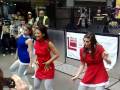 Sixties GO GO girls dance in Carnaby Street 2009