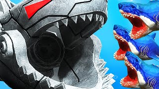 WORLD'S LARGEST ROBOT MEGALODON SHARK vs EVERY FISH