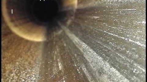 Sour Gas Pipeline with Corrosion - Video Inspection Sewer Pipe Camera Used