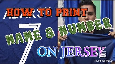 How to Print Names and Numbers on Jerseys using heat press | Heat Transfer Vinyl