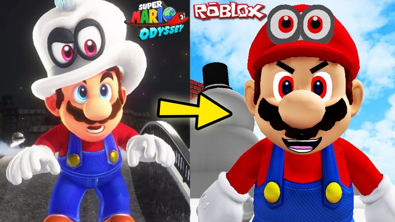 Super Mario Odyssey Vs Roblox Super Mario Odyssey In Roblox Roblox Super Mario Gameplay Youtube - mario head for roblox roblox