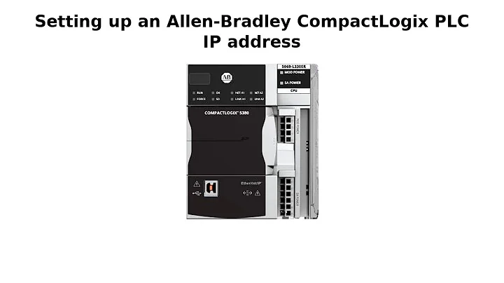 Setup an Allen Bradley Compact Logix PLC's IP Address on RSLinx