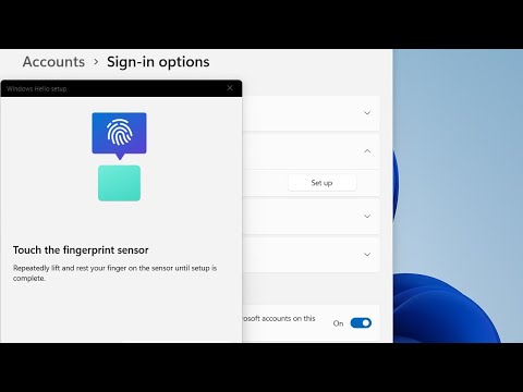 How to set up fingerprint sensor in windows 11 | Lenovo IdeaPad slim 5i ...
