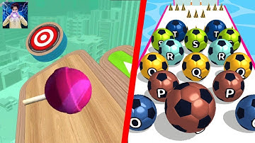 GOING BALLS vs A-Z RUN - All Levels Gameplay Walkthrough Android iOS #75 (Part GFT654)