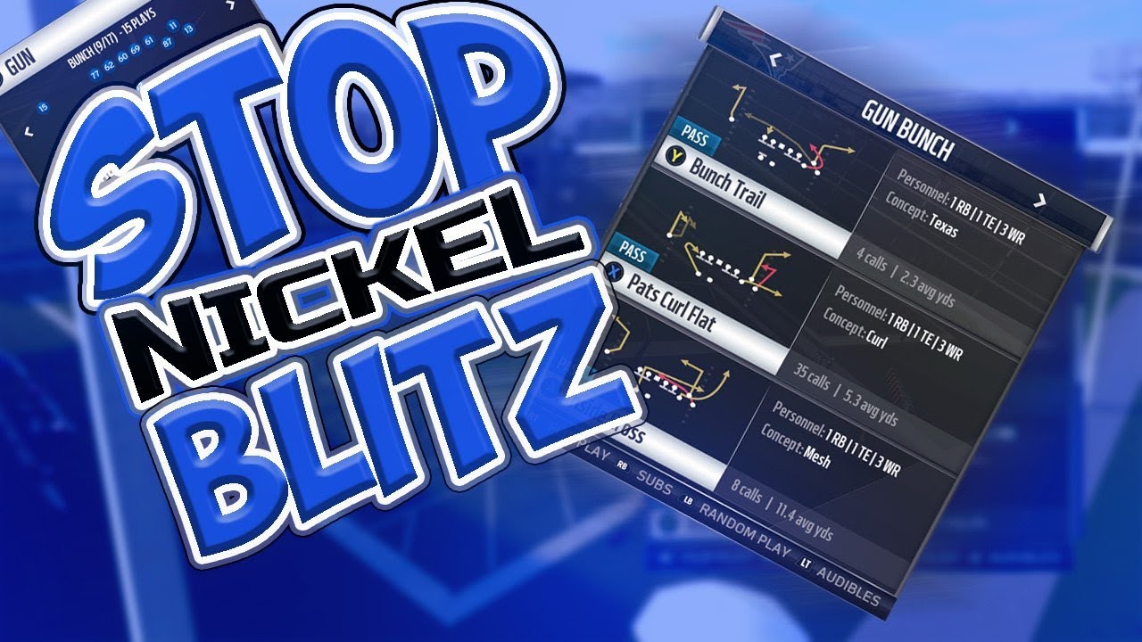 MONEY PLAY VS NICKEL BLITZ AND HOW TO BLOCK NICKEL BLITZ! MADDEN 19