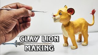 Clay Sculpting ~ How To Make Lion With Clay Easy | Clay Animal Art | Clay Modelling Art