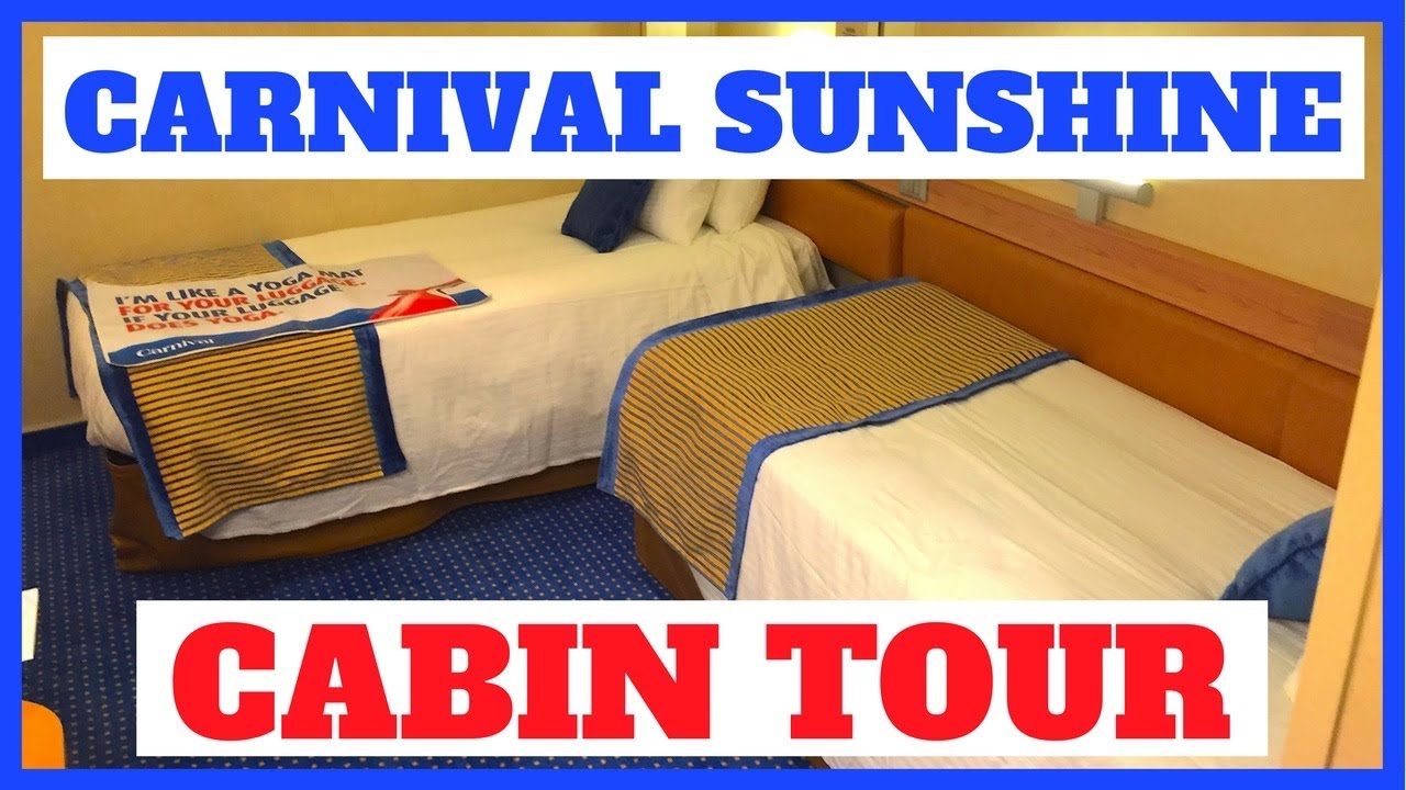 Carnival Sunshine Interior Stateroom Tour 2018