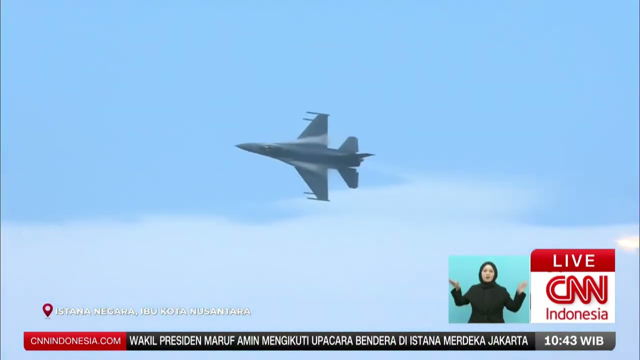 Aksi Fly Pass Pesawat Tempur TNI AU Dalam Peringatan HUT Ke-79 RI di IKN