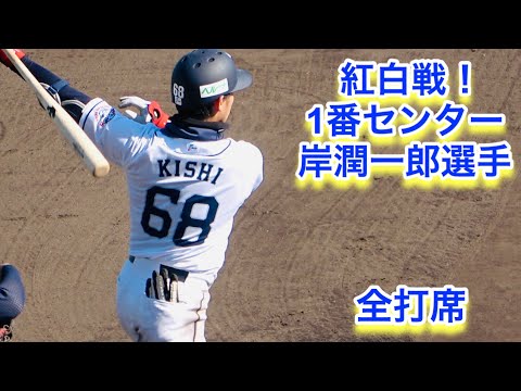 岸潤一郎選手の紅白戦の全打席！【埼玉西武ライオンズ春野キャンプ】