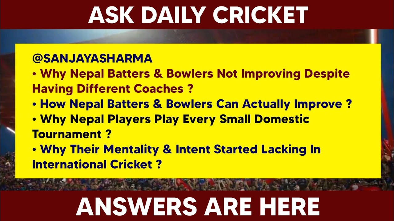 Answers Of Question No. 9 | Ask Daily Cricket Part 4 | More Questions To Follow