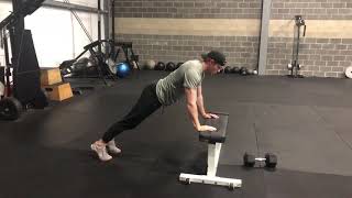 Incline Eccentric Push-Up