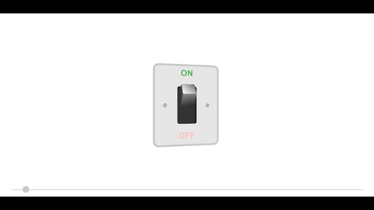 On-Off switch 3D visualization (Demo)