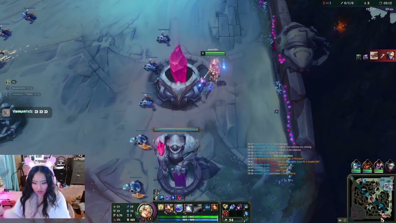 12/27/2025 - Lux Support - 3/9/11 | 31.8% KP - Solo Ranked - nomebby#na1 - +24LP Gold 1