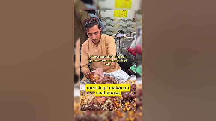 mencicipi makanan saat sedang puasa