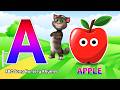 Phonics Song 2 with TWO Words in 3D - A For Apple🍎🍏- ABC Alphabet Songs with Sounds for Children's