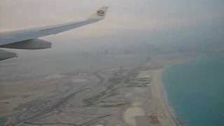 Landing at Abu Dhabi airport