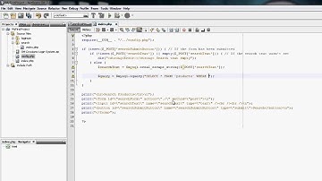 NetBeans PHP Tutorial - Search Script #11
