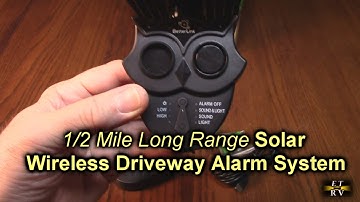 Betterlink .5 Mile Range Solar Driveway Alarm System, IP65 with 120dB Siren & RED LED Lights REVIEW
