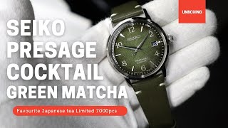 UNBOXING 2021 SEIKO PRESAGE COCKTAIL GREEN MATCHA SRPF41J1 - YouTube