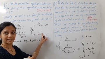 Class 10 Physics Previous Year Boards Electricty Numericals 01 by Shilpa Chaudhary,rcclasses.com