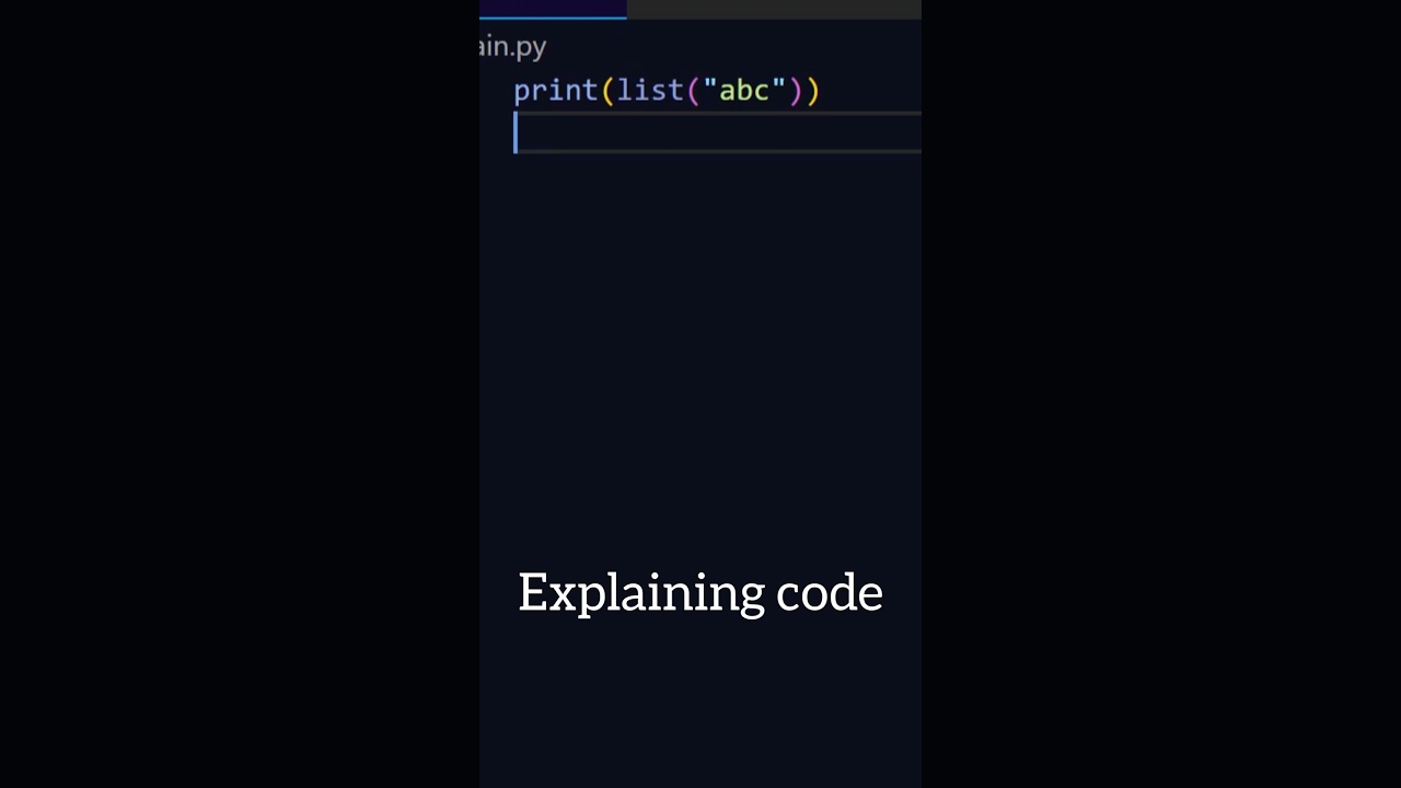 Convert string into list of chars using Python  #coding #python #programming 