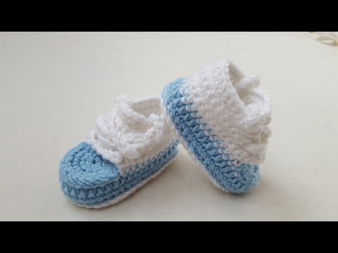 Cum crosetam botosei Converse - cel mai usor model / PARTEA A II-A / Tutorial pas cu pas