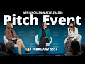 Wfp innovation accelerator pitch event  february 2024