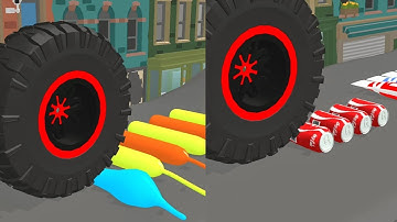 Wheel Smash! Very satisfying and relaxing ASMR slicing game