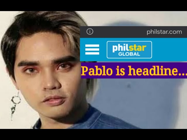 NA-ILATHALA at NA-IPUBLISHED agad si PABLO  sa PHILIPPINE STAR...