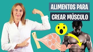 6 NUTRIENTES que hacen CRECER MÚSCULO | Alimentos para aumentar masa muscular | Nutrición deportiva