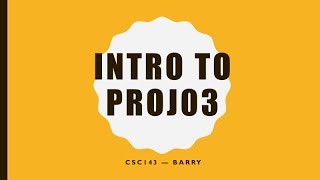 Java2 - ProjectIntro - Proj03