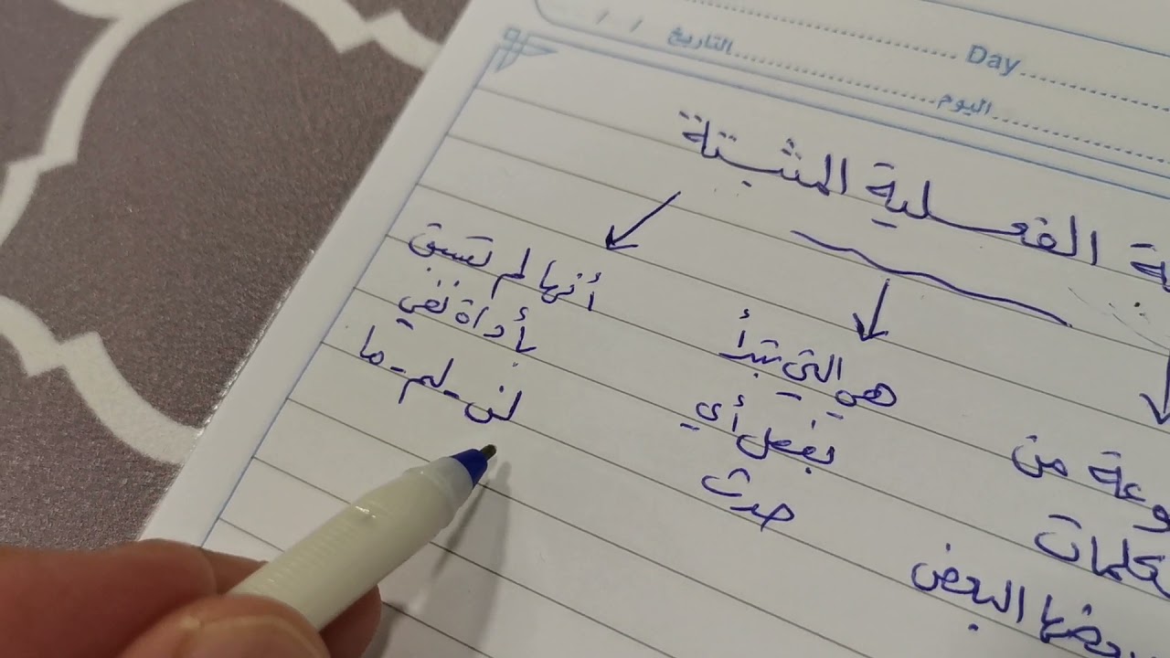 الجملة الفعلية المثبتة الأسلوب اللغوي صف أول متوسط مادة لغتي الخالدة