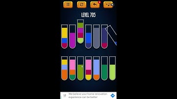 Water Sort Puzzle - Color Liquid Sorting Game Level 705 Solution