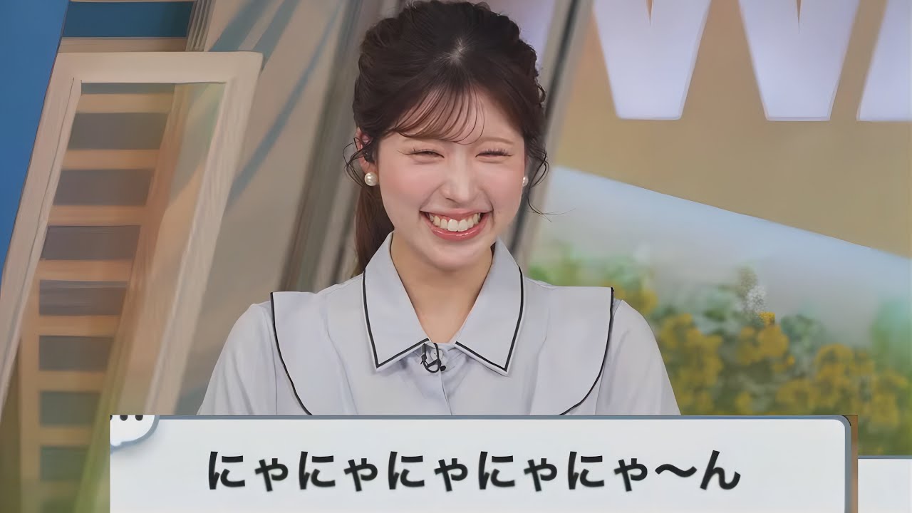 噛み倒してにゃんにゃん言っちゃうお天気お姉さんが可愛い【小林李衣奈】猫語、オリックストーク