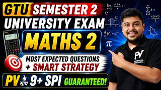 SEM 2 🔥MATHEMATICS 2 🔥 SUBJECT KA HOGA SUPDA SAAF ✅ TARGET 9+ SPI PV KE SATH 😱 SACHIN SIR 🔥