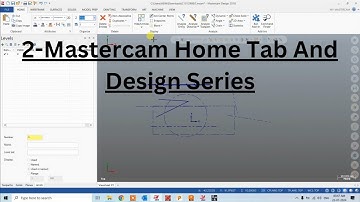 2-Mastercam Home Tab And Design Series #Cad Design#How To Learn Mastercam Design#2d Design#3d Design