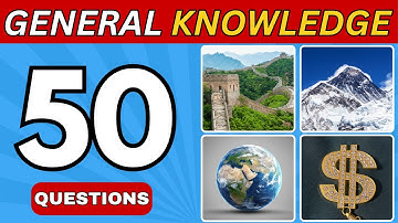 General Knowledge Quiz 50 Questions | General Knowledge Questions and Answers  #generalknowledgequiz