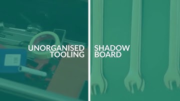 Peak Visual Management - Shadow Board vs Unorganised Tooling