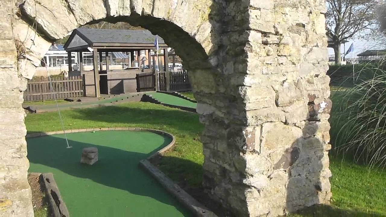 Mini Golf in Christchurch Part 2 Dorset England October 2014 YouTube