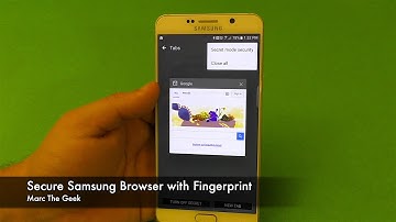 Secure Samsung Browser With Fingerprint