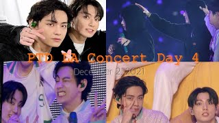 [Taekook moments] PTD LA Concert Day 4 December 2, 2021 | Jungkook comforting Tae and same car, etc.