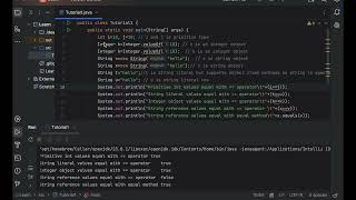 Comparison with == operator vs Equals method in java