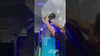 How to assemble the flash light of 50 inch mirror photo booth
