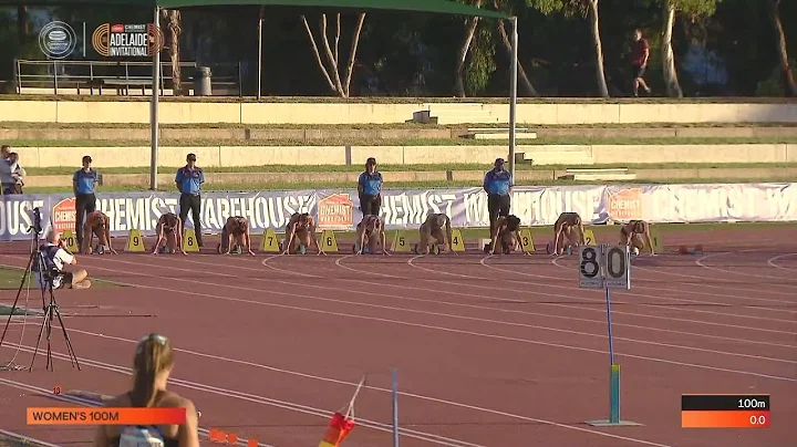 Women 100m Final - Adelaide Invitational 2022