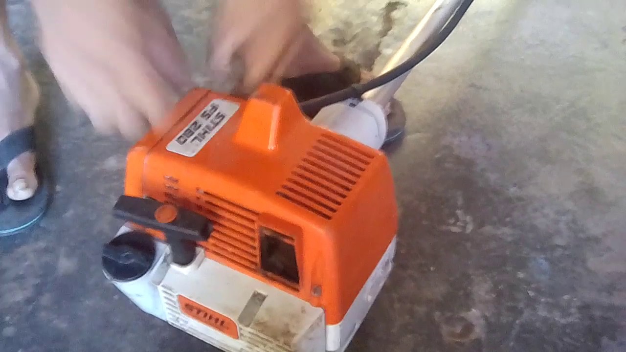 desmalezadora stihl FS-280 no arranca daño en trinquete o pestaña de ...