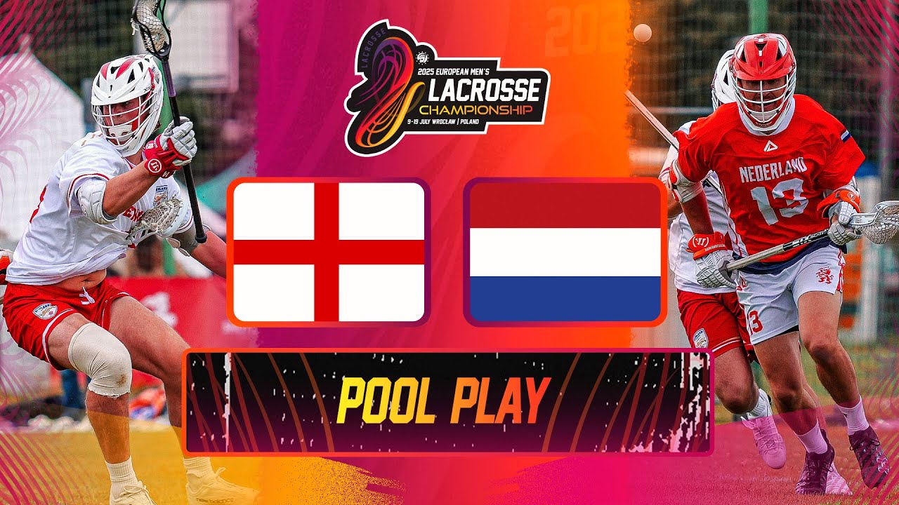 England 🏴󠁧󠁢󠁥󠁮󠁧󠁿 vs Netherlands 🇳🇱 | Pool Play | 2025 European Men's Lacrosse Championship